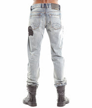 Load image into Gallery viewer, Cafe Racer Straight Patches| King Baby Denim Jeans In Hasher
