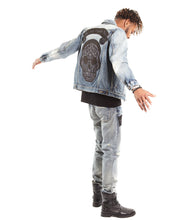 Load image into Gallery viewer, Cafe Racer Straight Patches| King Baby Denim Jeans In Hasher
