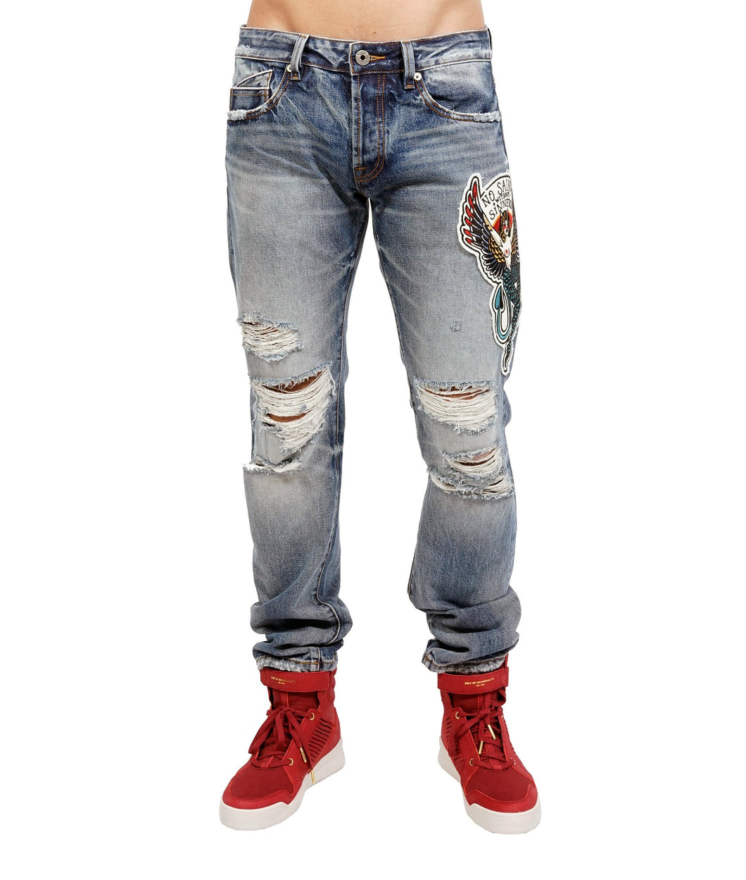 Greaser Slim Straight Denim Jeans In Baylor