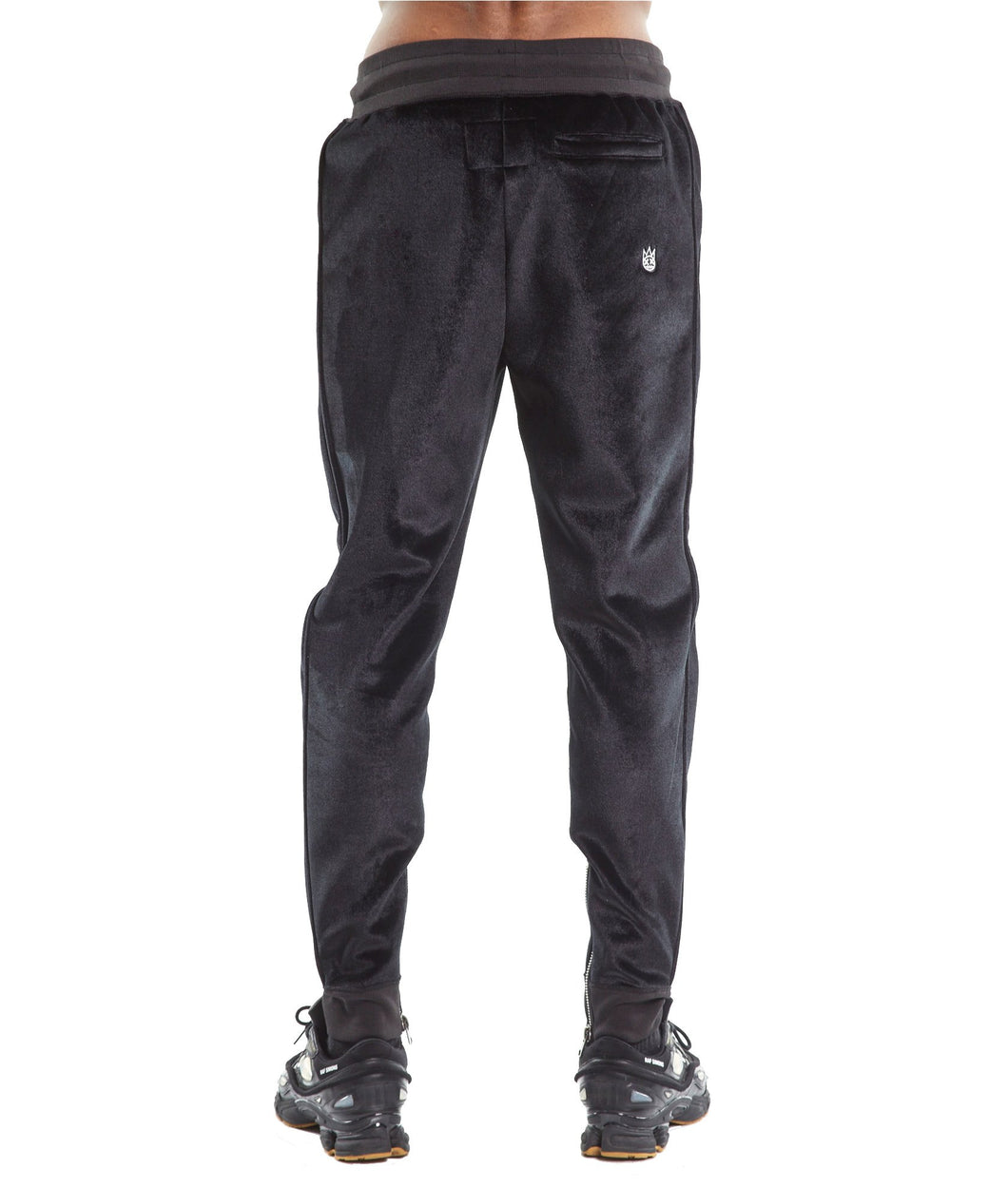 Velour Sweatpants In Black