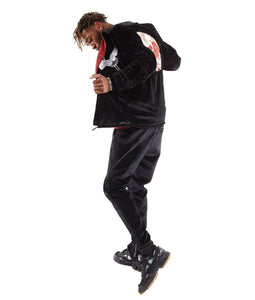 Velour Sweatpants In Black