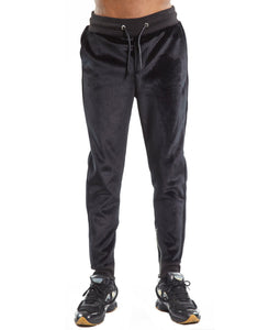 Velour Sweatpants In Black