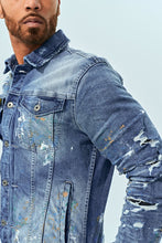 Load image into Gallery viewer, Parisian Denim Trucker Jacket (MONET)
