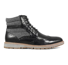 Load image into Gallery viewer, Granger Wingtip Lace Boot | Black(Noir)
