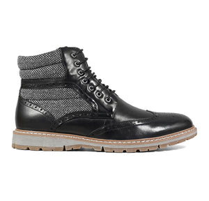 Granger Wingtip Lace Boot | Black(Noir)