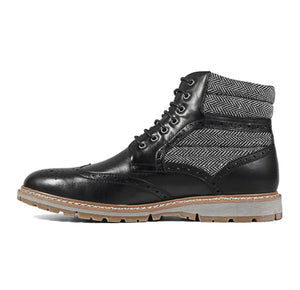 Granger Wingtip Lace Boot | Black(Noir)