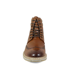 Granger Wingtip Lace Boot | Pecan