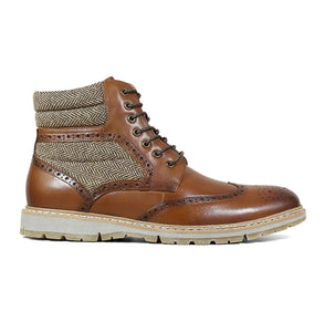 Granger Wingtip Lace Boot | Pecan