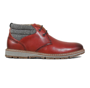 Grantley Plain Toe Chukka Boot | Cranberry