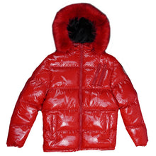 Load image into Gallery viewer, Makobi Skittles Puffer Jacket-Red
