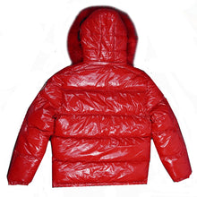 Load image into Gallery viewer, Makobi Skittles Puffer Jacket-Red
