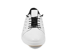 Load image into Gallery viewer, Halden Cap Toe Elastic Lace Up | White
